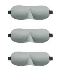 3D Sleep Eye Mask 3 kpl Harmaa