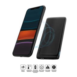 PowerBank 10 000 mAh 12W + trådløs lading svart