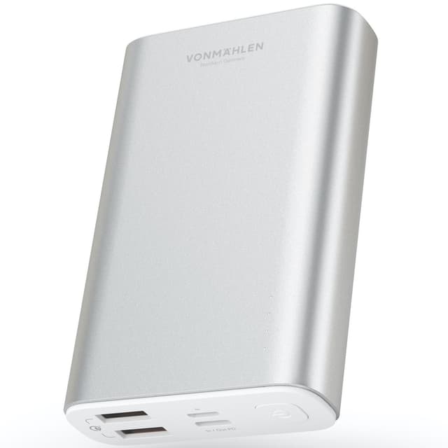 Powerbank Evergreen 10K sølv