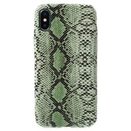 IPhone X skal Ormskinnsmönster - Grön