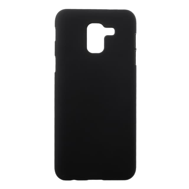 Samsung Galaxy J6 (2018) Rubberized Hård Plast Skal - Svart