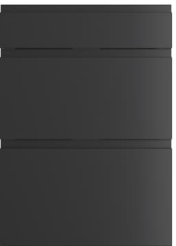 Epoq Integra 3-lådors skåpdörr 50x70 (black)