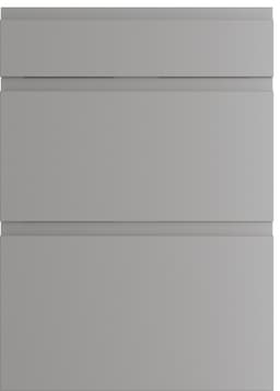 Epoq Integra 3-lådors skåpdörr 50x70 (steel grey)