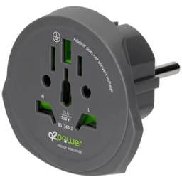 Q2 Power q2-1.100100-TH Rejseadapter 1 stk