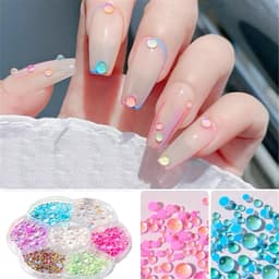 Kynsikoristelu kynsitaidetta varten 3D-helmiä Monivärinen