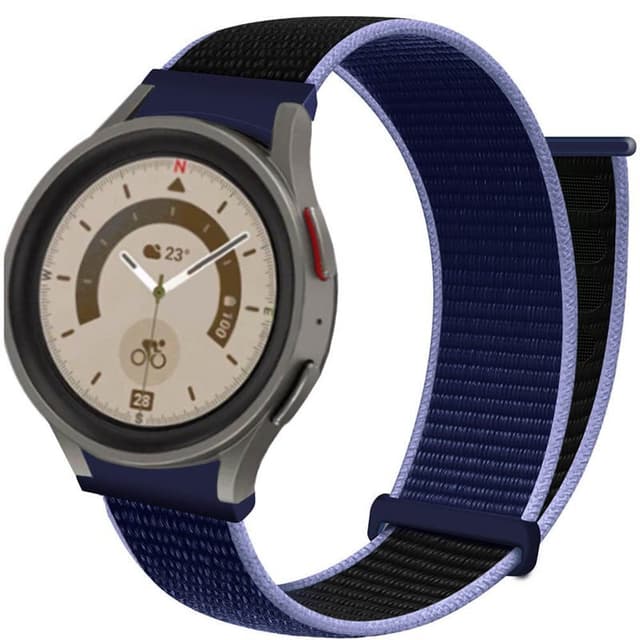 Nylon Armbånd  No-Gap Samsung Galaxy Watch 5 Pro (45mm) - Midnight Bl