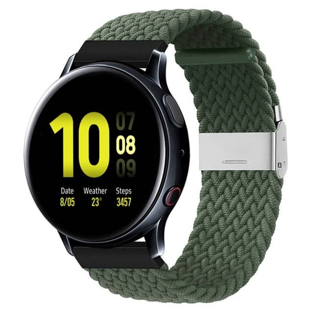 Flettet elastisk armbånd Samsung Galaxy Watch Active 2 (40mm) - Army