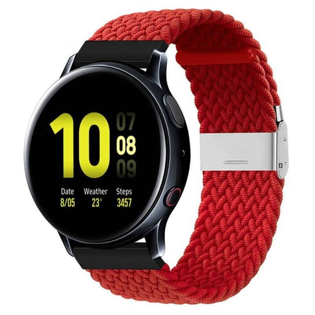 Flettet Elastik Armbånd Samsung Galaxy Watch Active 2 (40mm) - Mørke