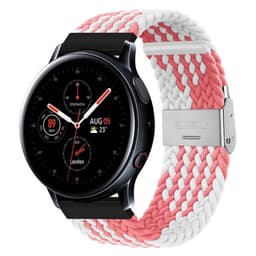 Flätat Elastiskt Armband Samsung Galaxy Watch Active 2 (44mm) - Rosa/