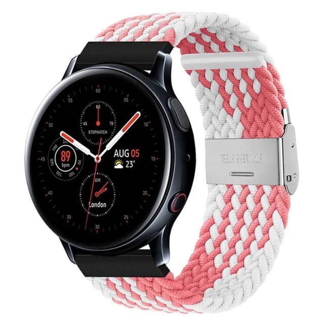 Flettet elastisk armbånd Samsung Galaxy Watch Active 2 (44mm) - pinkw