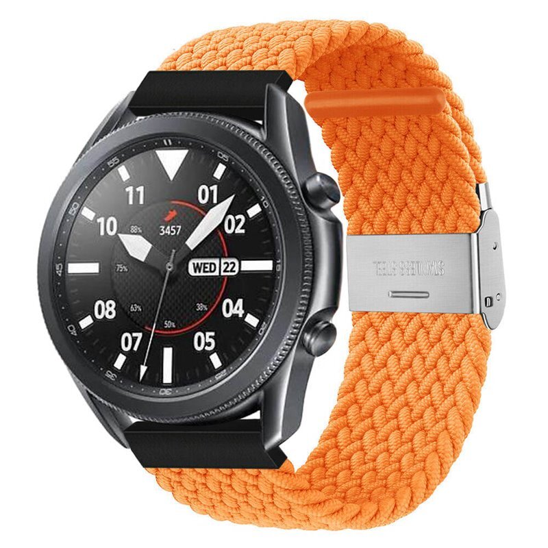 Flettet Elastik Armbånd Samsung Galaxy Watch 3 (45mm) - Orange
