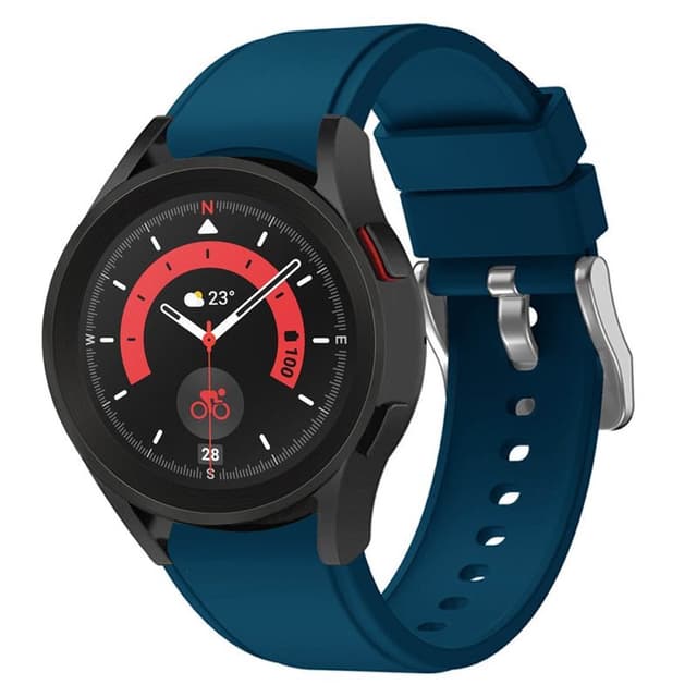 Silikone Armbånd No-Gap Samsung Galaxy Watch 5 Pro (45mm) -Blå