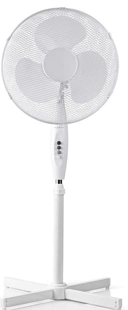 NEDIS Fjärrstyrd stativfläkt 40 cm diameter 3 hastigheter - Vit