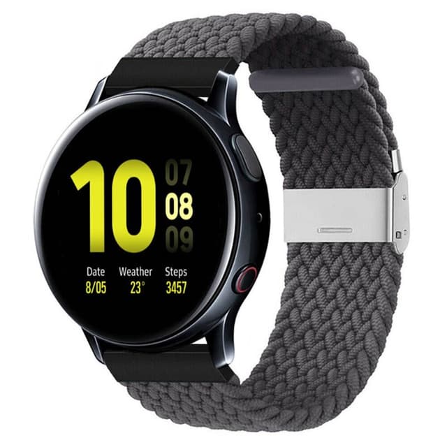 Flettet Elastik Armbånd Samsung Galaxy Watch Active 2 (40mm) - skygre