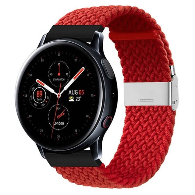 Flettet Elastik Armbånd Samsung Galaxy Watch Active 2 (44mm) - Mørke