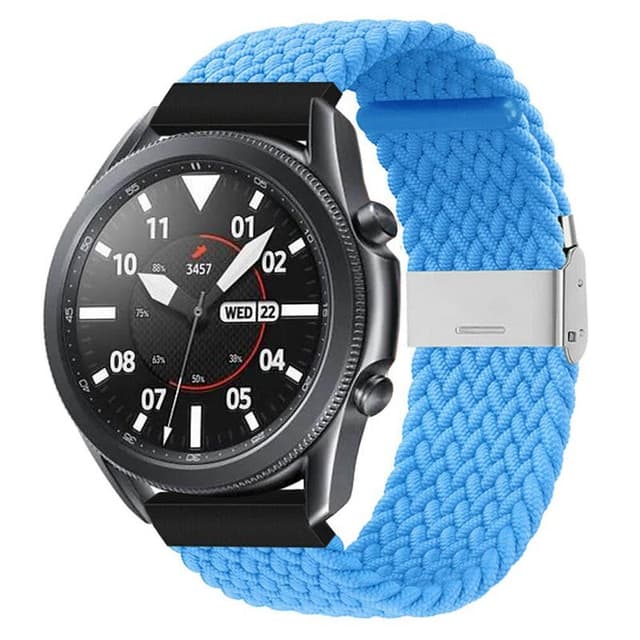Punottu elastinen rannekoru Samsung Galaxy Watch 3 (45mm) - skyblue