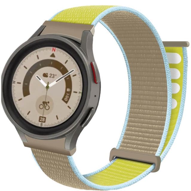 Nylon Armbånd  No-Gap Samsung Galaxy Watch 5 Pro (45mm) - Camel