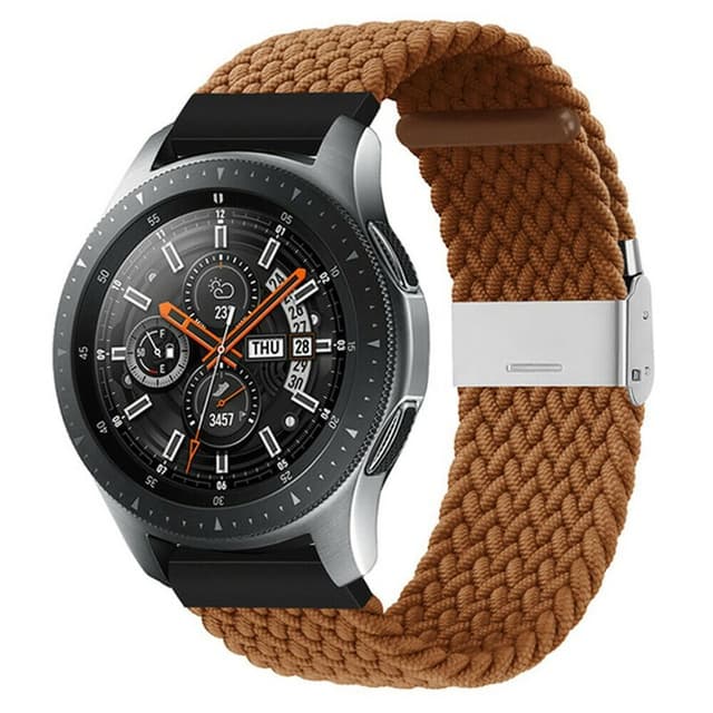 Flettet Elastik Armbånd Samsung Galaxy Watch 46mm - Brun