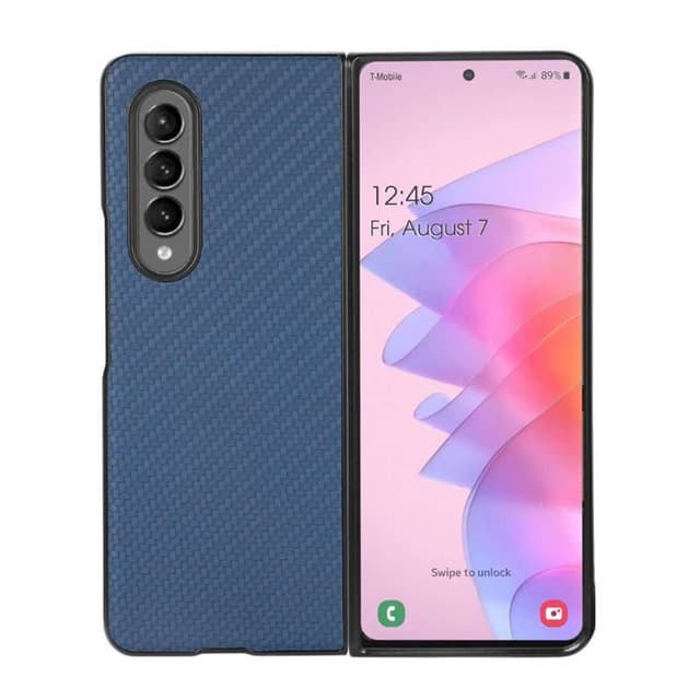 Kolfiber skal Samsung Galaxy Z Fold 4 - Blå