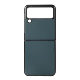 Læder cover Samsung Galaxy Z Flip 4 - Grøn