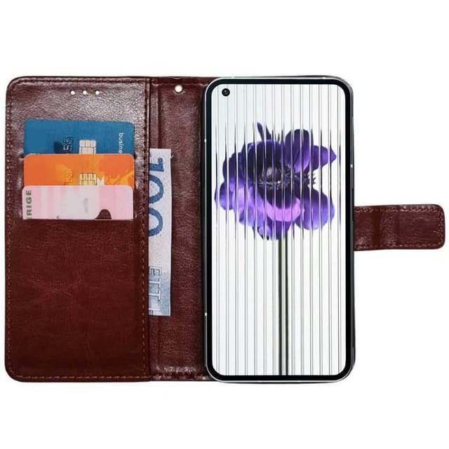 Wallet cover 3-kort Nothing Phone (1) - Brun