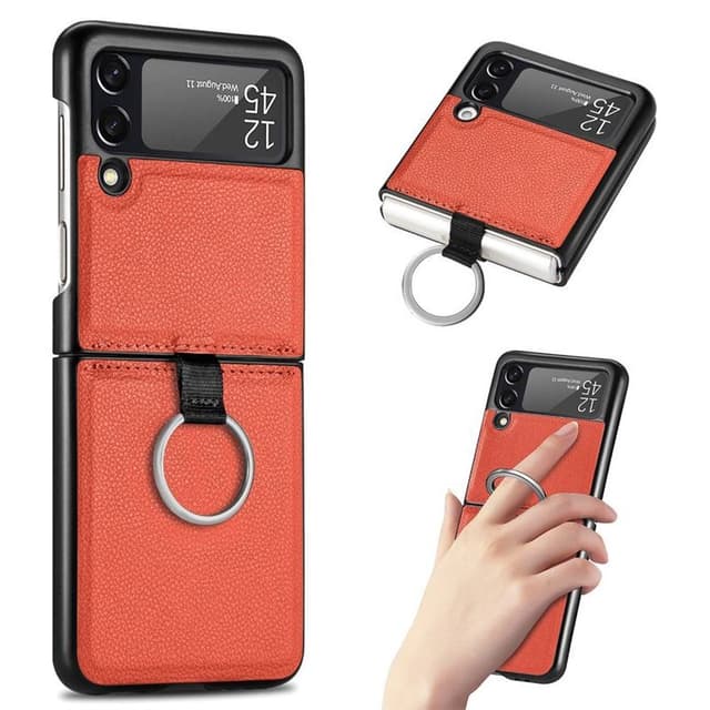 Ring kotelo Samsung Galaxy Z Flip 4 - Oranssi