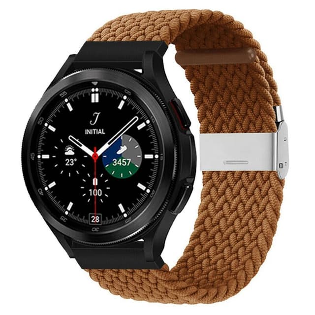 Flettet Elastik Armbånd Samsung Galaxy Watch 4 Classic (42mm) - Brun