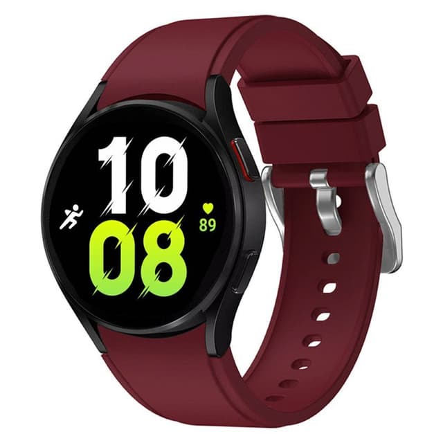 Silikone Armbånd No-Gap Samsung Galaxy Watch 5 (40mm) - Vinrød