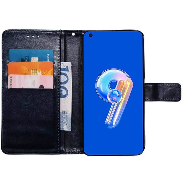 Lompakkokotelo 3-kortti Asus Zenfone 9 - Tummansininen