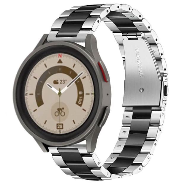 Armbånd Rustfritt stål Samsung Galaxy Watch 5 Pro (45mm) - Sølv/sva