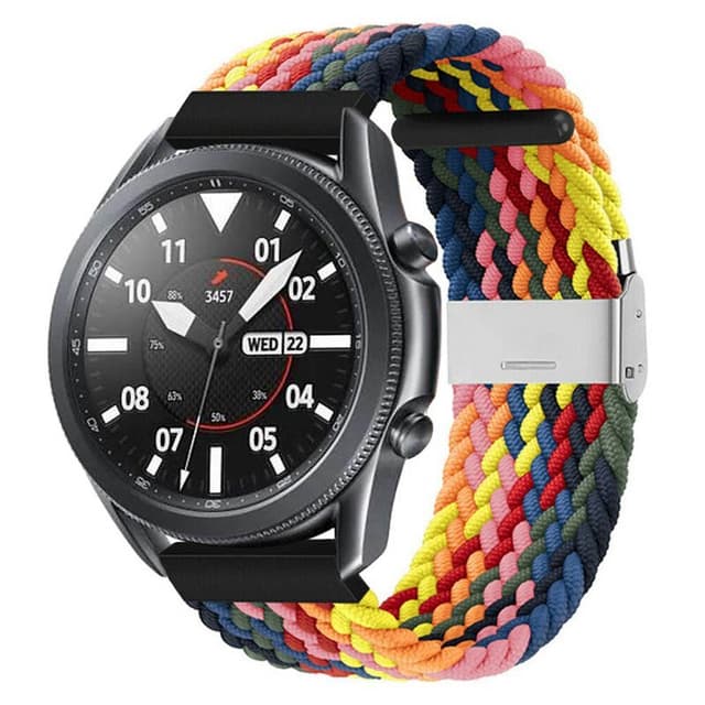 Flettet elastisk armbånd Samsung Galaxy Watch 3 (45mm) - rainbow