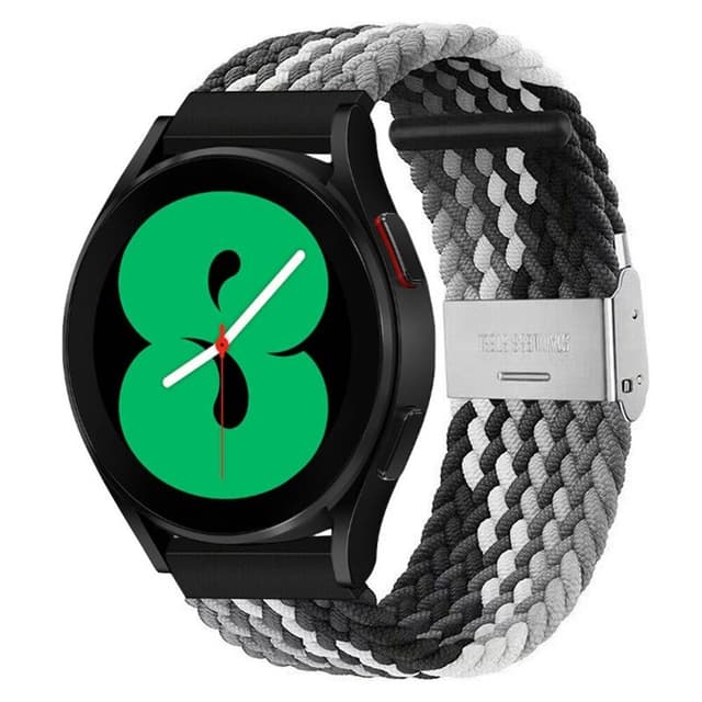 Punottu elastinen rannekoru Samsung Galaxy Watch 4 (40mm) - Musta/Valk