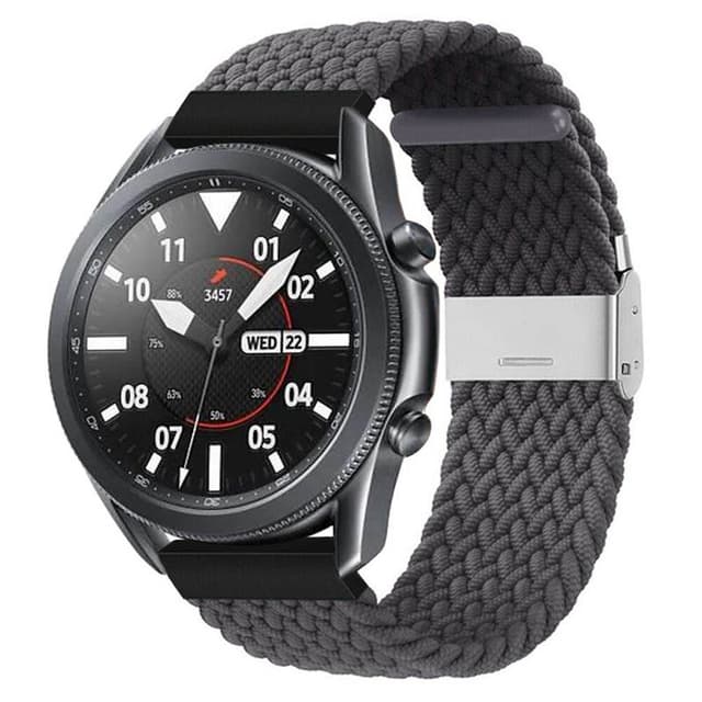 Flätat Elastiskt Armband Samsung Galaxy Watch 3 (45mm) - Skygrey