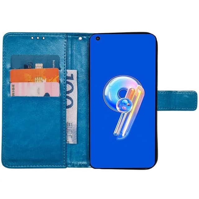 Lompakkokotelo 3-kortti Asus Zenfone 9 - Vaaleansininen