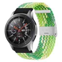 Flettet Elastik Armbånd Samsung Galaxy Watch 46mm - Gradientgreen