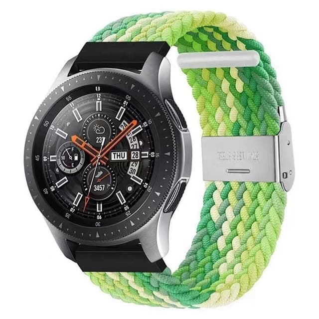 Flettet Elastik Armbånd Samsung Galaxy Watch 46mm - Gradientgreen