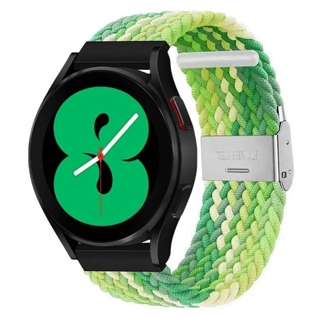 Flettet Elastik Armbånd Samsung Galaxy Watch 4 (44mm) - Gradientgreen