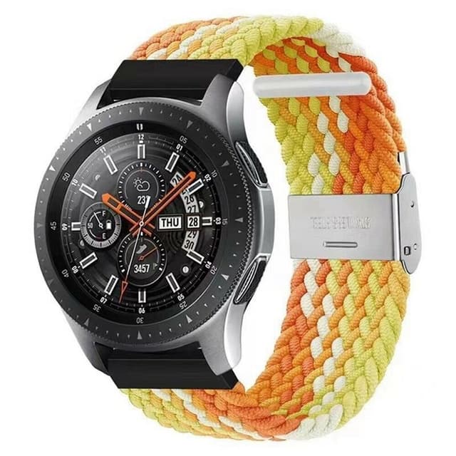 Flettet Elastik Armbånd Samsung Galaxy Watch 46mm - Gradientorange