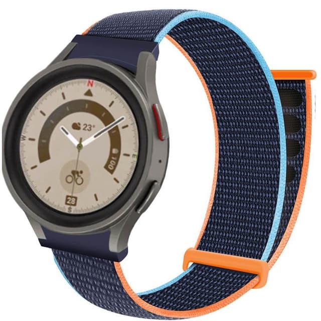 Nylon Armbånd  No-Gap Samsung Galaxy Watch 5 Pro (45mm) - Deep Navy