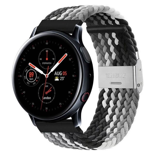 Flettet elastisk armbånd Samsung Galaxy Watch Active 2 (44mm) - svart