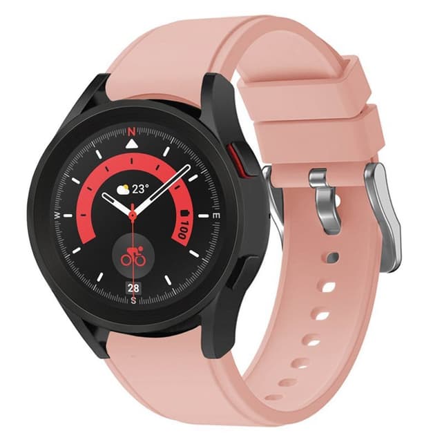 Silikon armbånd No-Gap Samsung Galaxy Watch 5 Pro (45mm) - Lyserosa