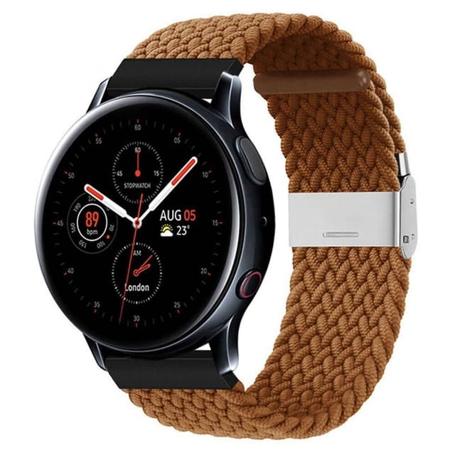 Flätat Elastiskt Armband Samsung Galaxy Watch Active 2 (44mm) - Brun