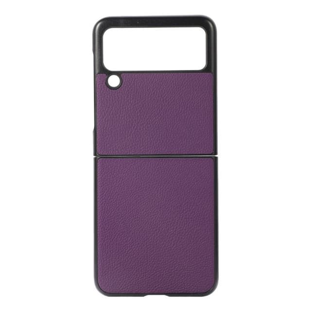 Læder cover Samsung Galaxy Z Flip 4 - Lilla