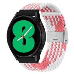 Flätat Elastiskt Armband Samsung Galaxy Watch 4 (40mm) - Rosa/Vit