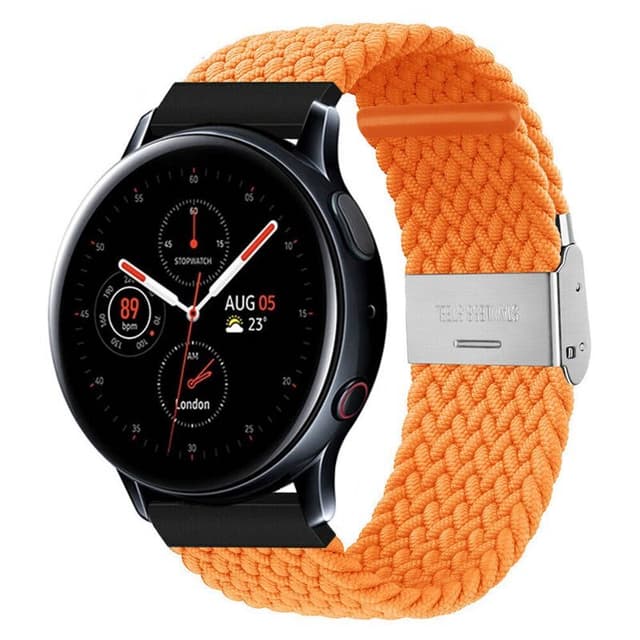Flettet Elastik Armbånd Samsung Galaxy Watch Active 2 (44mm) - Orange