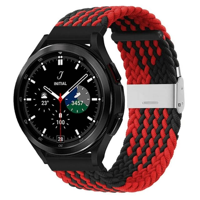 Flätat Elastiskt Armband Samsung Galaxy Watch 4 Classic (42mm) - Röd