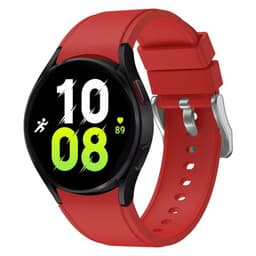 Silikone Armbånd No-Gap Samsung Galaxy Watch 5 (44mm) -Rød