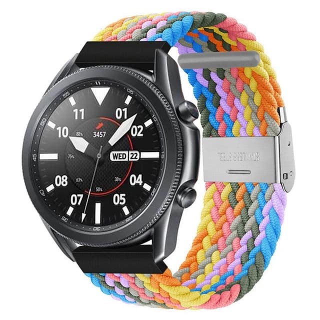 Flätat Elastiskt Armband Samsung Galaxy Watch 3 (41mm) - Light rainbo