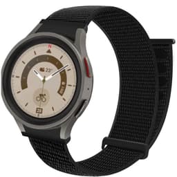 Nylon armbånd No-Gap Samsung Galaxy Watch 5 Pro (45mm) - Dark Black