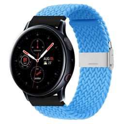 Flettet Elastik Armbånd Samsung Galaxy Watch Active 2 (44mm) - skyblu